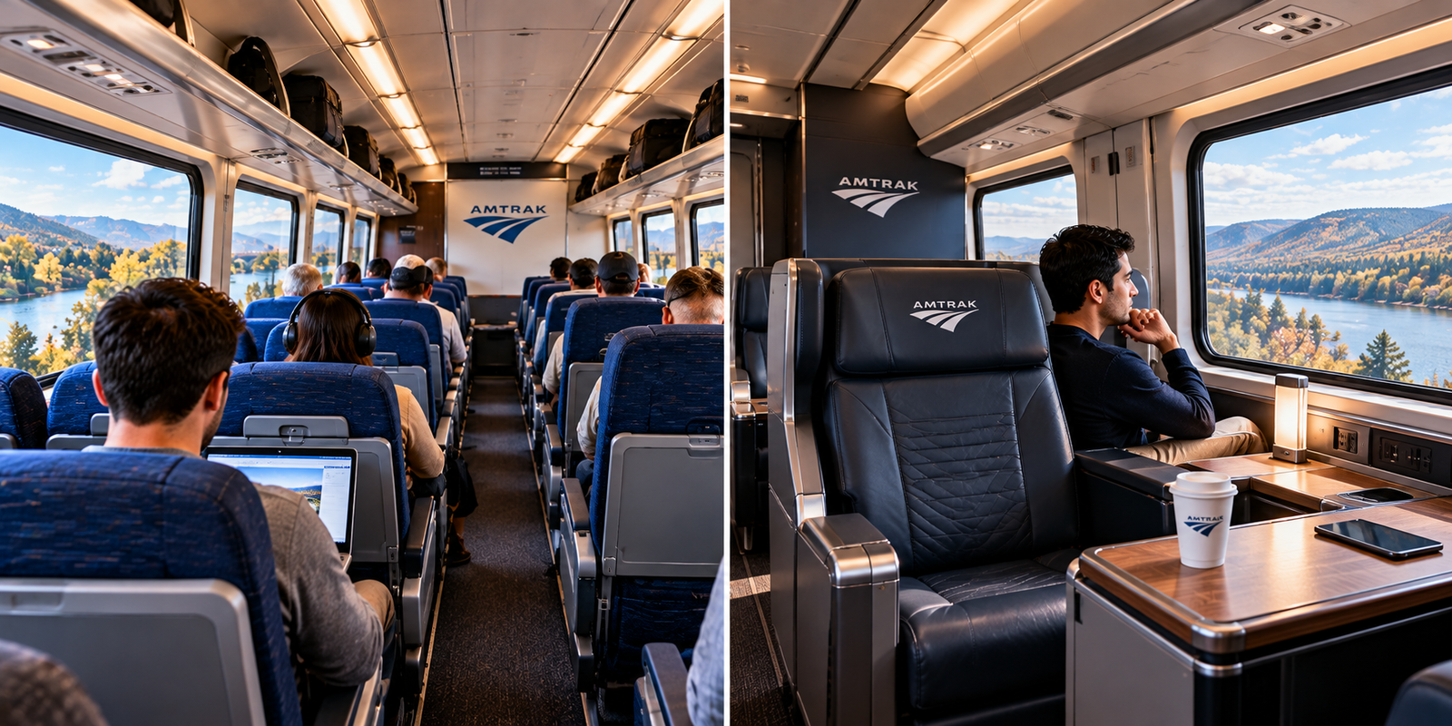 Amtrak Coach vs Business Class: What’s the Difference?